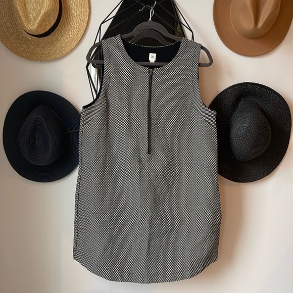 Gap black and white check mini dress - Picture 1 of 5